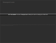 Tablet Screenshot of limesport.com